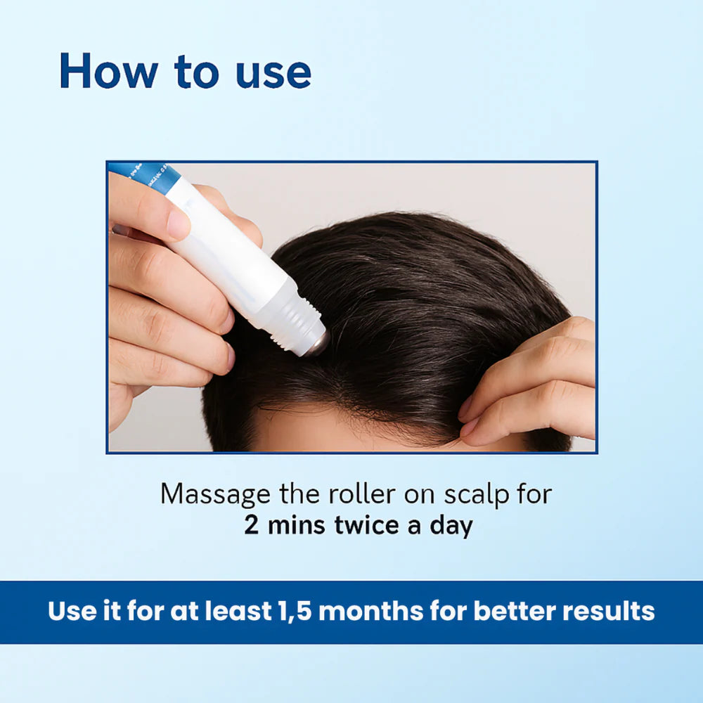 Suero roll-on para el crecimiento del cabello